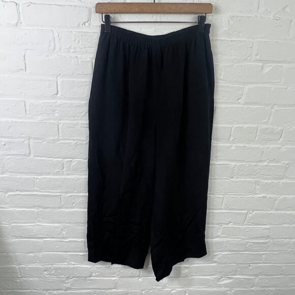 Ellen Tracy Women's Activewear Trouser Pant Elastic Waist Black Size 10 - Picture 1 of 4
